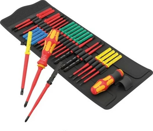 Set veglash Wera 05006617001, 26 copa, kasë bartëse, e zezë