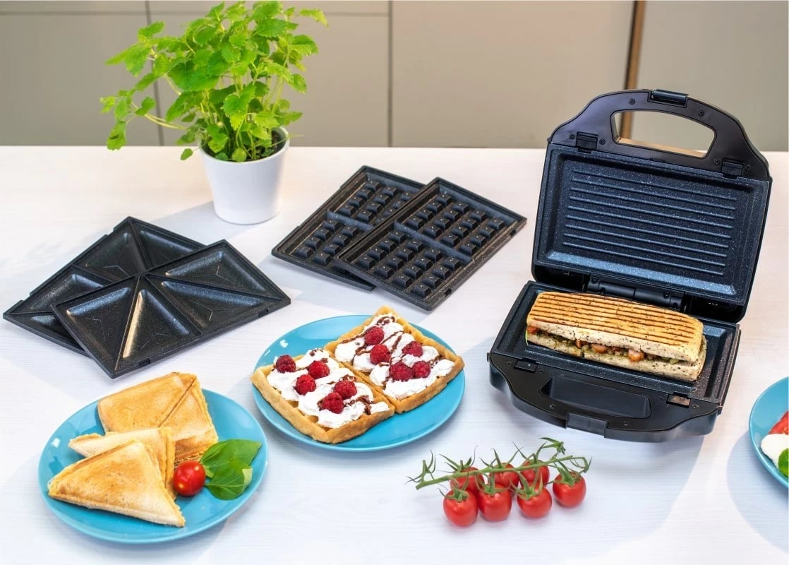 Toaster Zelmer ZSM7900 3-në-1, 900 Watt, Argjendtë-Zi