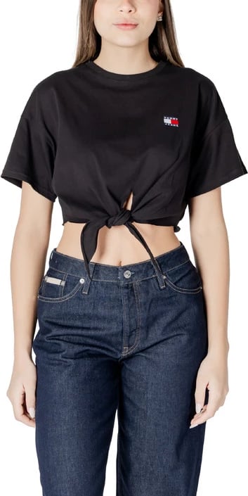 Maicë për femra Tommy Hilfiger Jeans, e zezë
