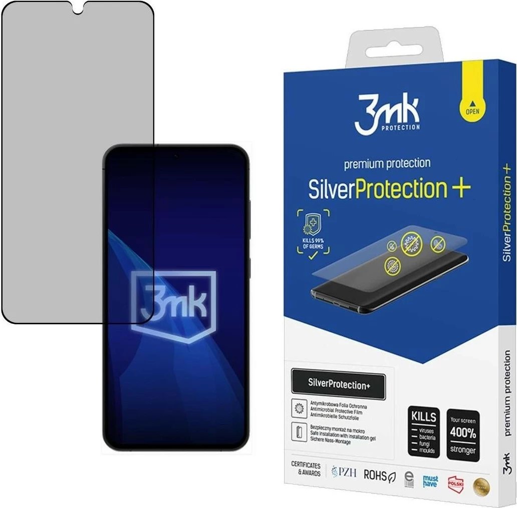 Mbështjellës ekranit 3MK SilverProtection+ Samsung Galaxy S25+, transparent
