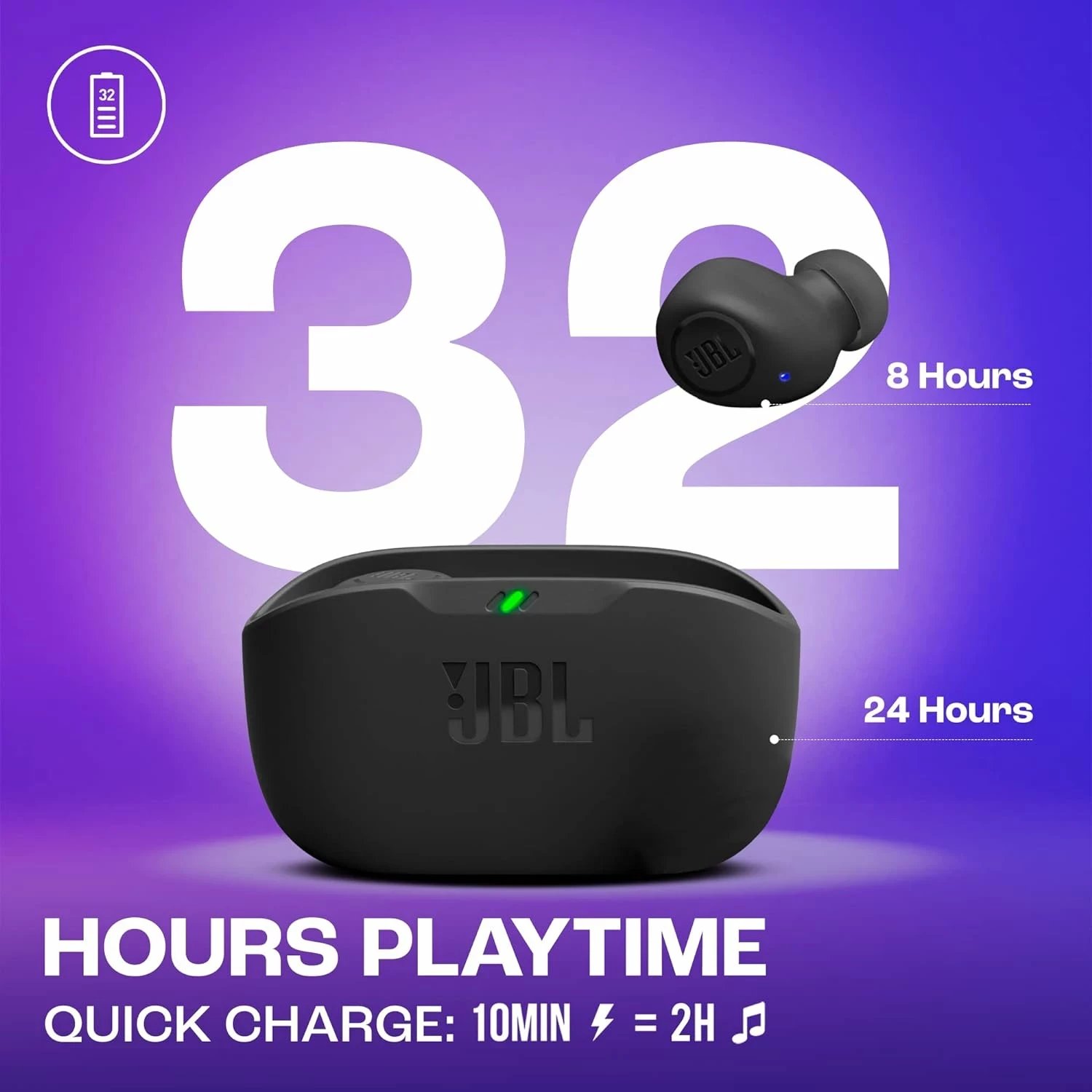 Kufje JBL Wave Buds TWS, Black