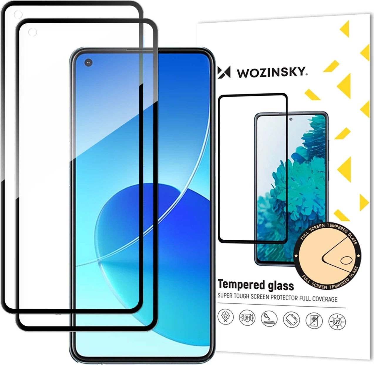 Xham mbrojtës Wozinsky Full Glue për Xiaomi 15, 2 copë, i zi