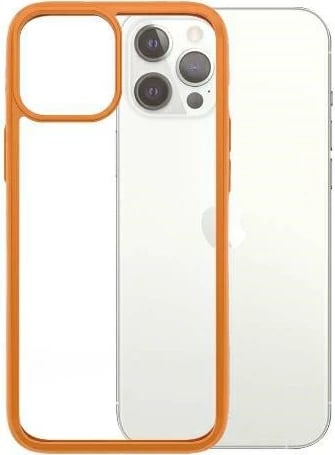 Mbështjellës PanzerGlass ClearCase për iPhone 12 Pro Max, transparent portokalli