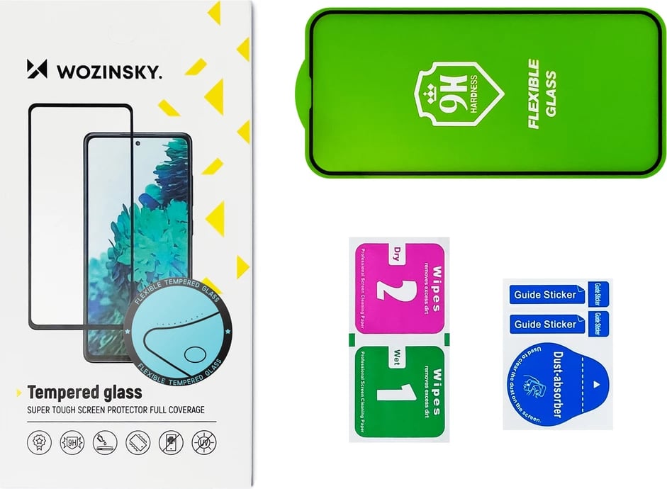 Mbrojtës ekrani Wozinsky Full Cover Flexi Nano Glass me kornizë për iPhone 13 mini, transparent