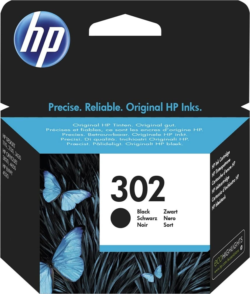 Bojë HP 302, e zezë, 1 copë