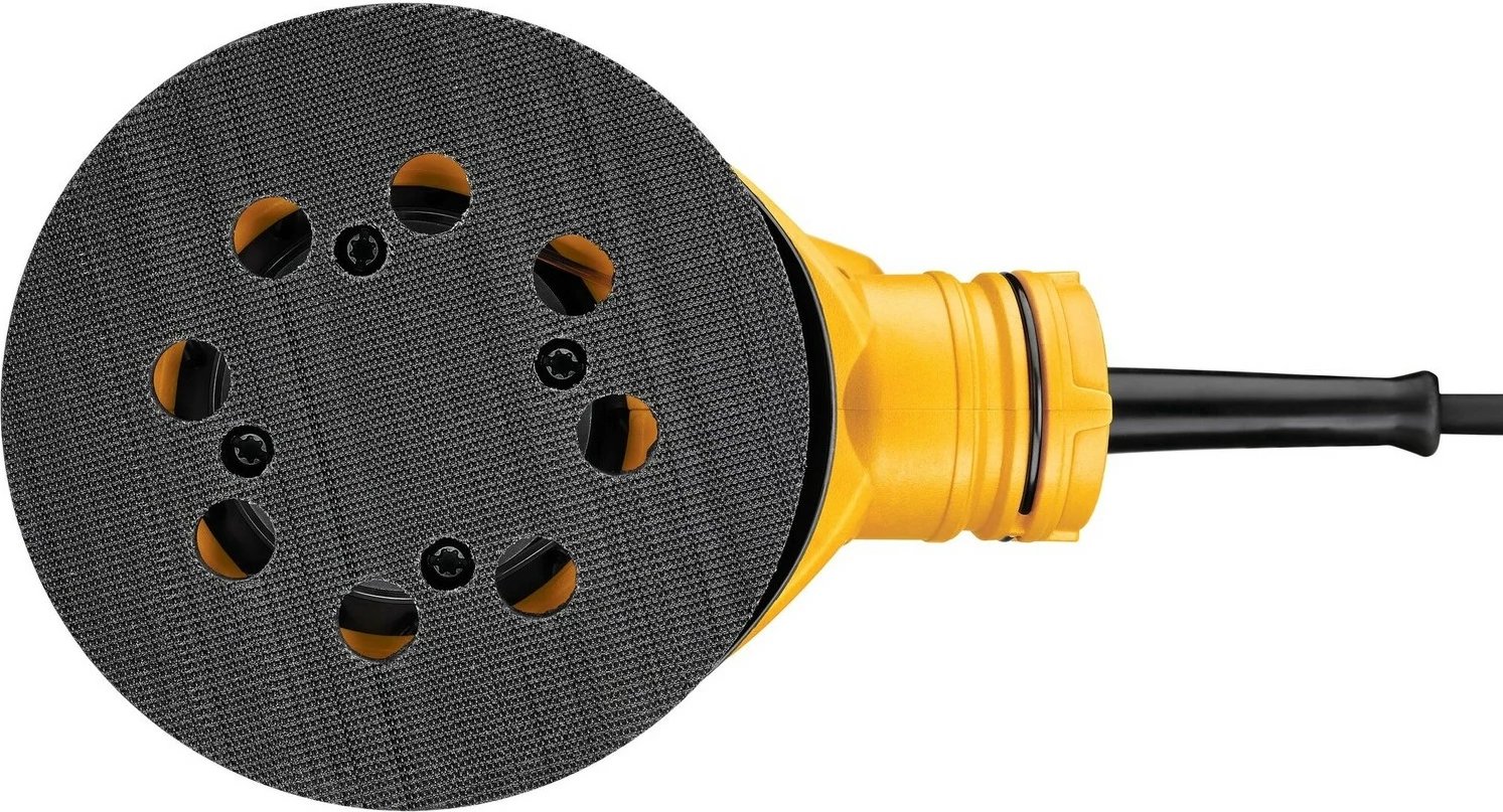 Lëmues orbital DeWALT 125mm 280W, zi/verdhe Lëmues orbital DeWALT 125mm 280W, zi/verdhe