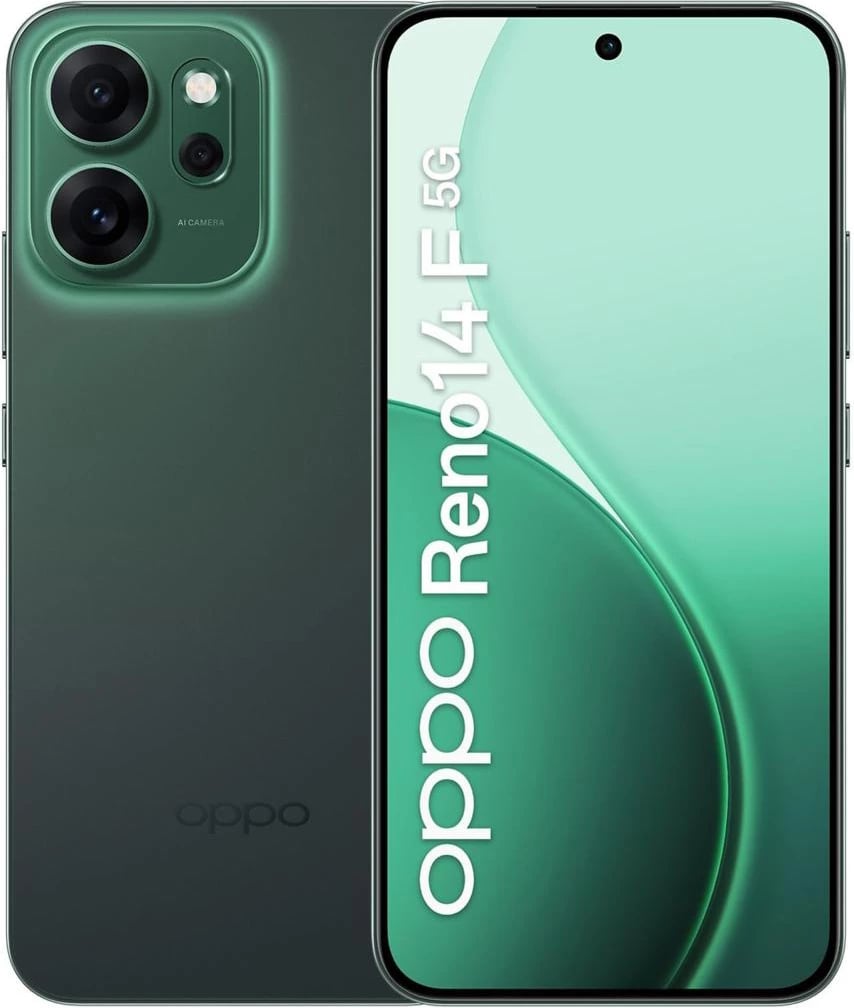Celular OPPO Reno 14F 8+256GB 5G Luminous Green