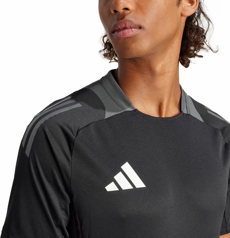 Fanellë stërvitjeje për meshkuj adidas Tiro 24, e zezë