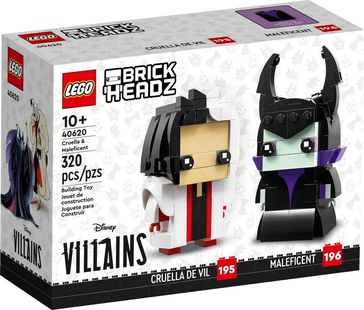 Set LEGO BrickHeadz 40620 Cruella & Maleficent