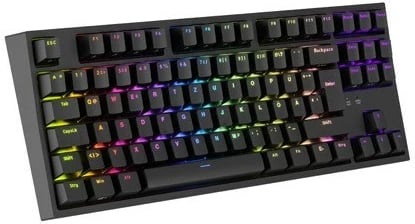 Tastierë gaming GENESIS THOR 404 TKL, mekanike, RGB, Gateron Yellow, e zezë