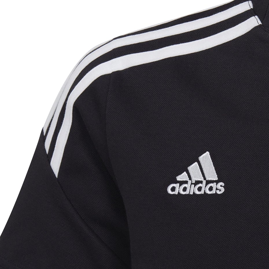 Maicë polo për fëmijë adidas, e zezë