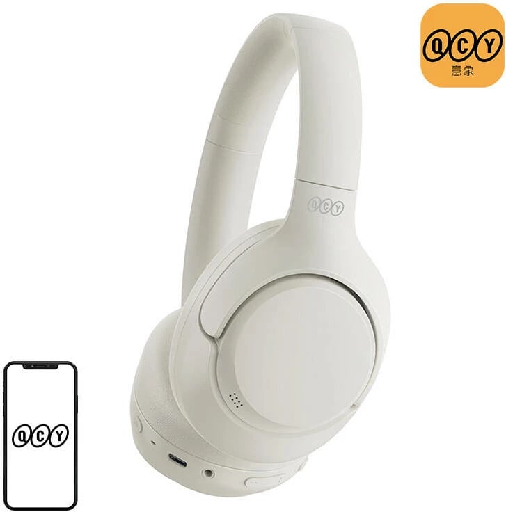 Kufje wireless QCY H3, ANC, të bardha