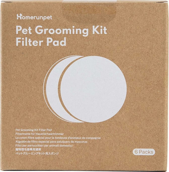 Set filtra Homerunpet HC15.F06 për komplet pastrimi të kafshëve, 6 copë, Bardhë