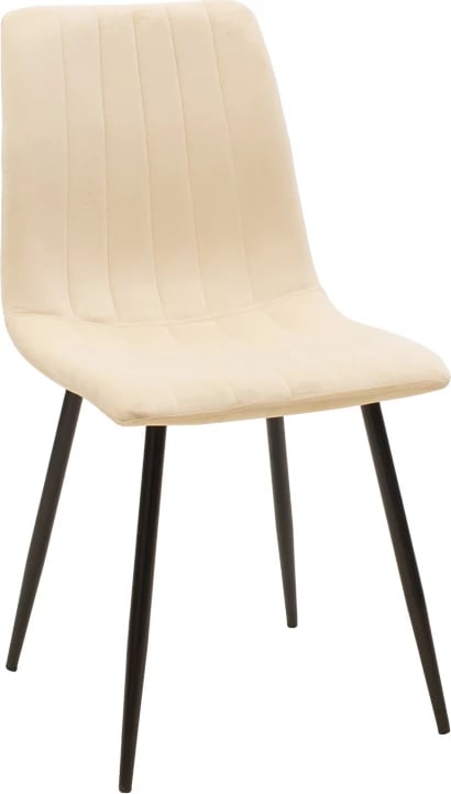 Set tavoline me karrige Julita-Noor, 3 pjesë, MDF i zi, bezhë, natyrale, Φ60x73cm