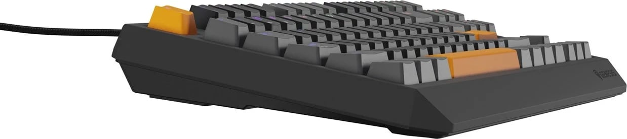 Tastierë mekanike GENESIS Thor 230 TKL, QWERTY, RGB, Wireless + Bluetooth + USB, Zezë/Gri/Portokalli