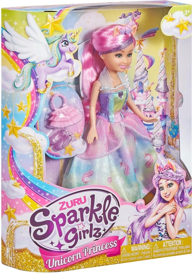 Kukull ZURU Sparkle Girlz Unicorn Princess, 10.5 inç, shumëngjyrëshe Kukull ZURU Sparkle Girlz Unicorn Princess, 10.5 inç, shumëngjyrëshe