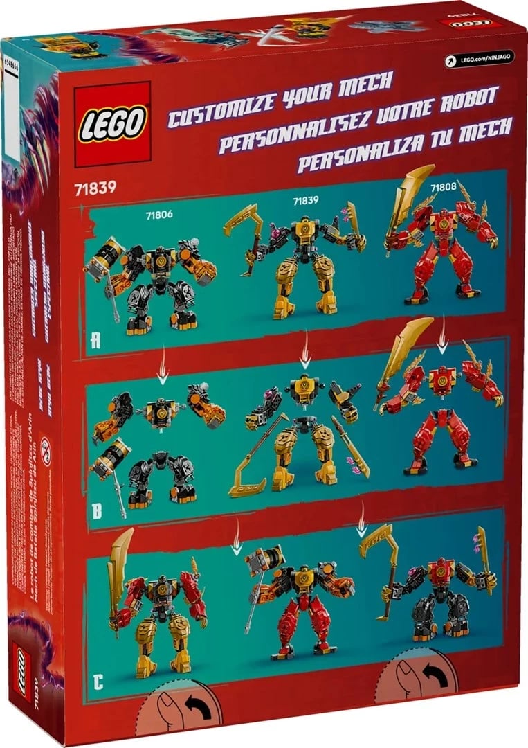 Set LEGO NINJAGO Arin's Spinjitzu Battle Mech 71839, 2 minifigura