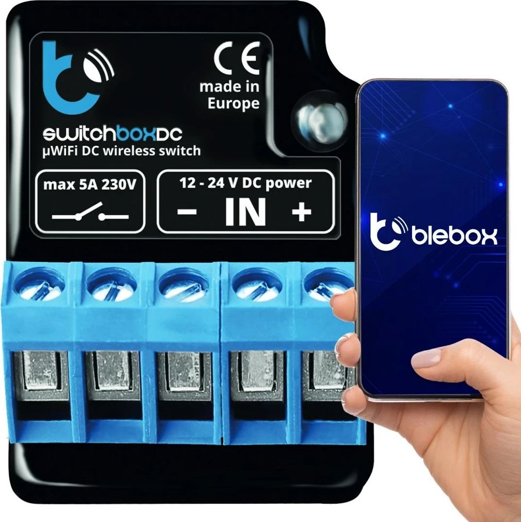 Switch Blebox switchboxDC, modul rele, 12-24V DC
