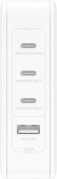 Karikues Belkin BoostCharge Pro, i brendshëm, AC, 140W, bardhë