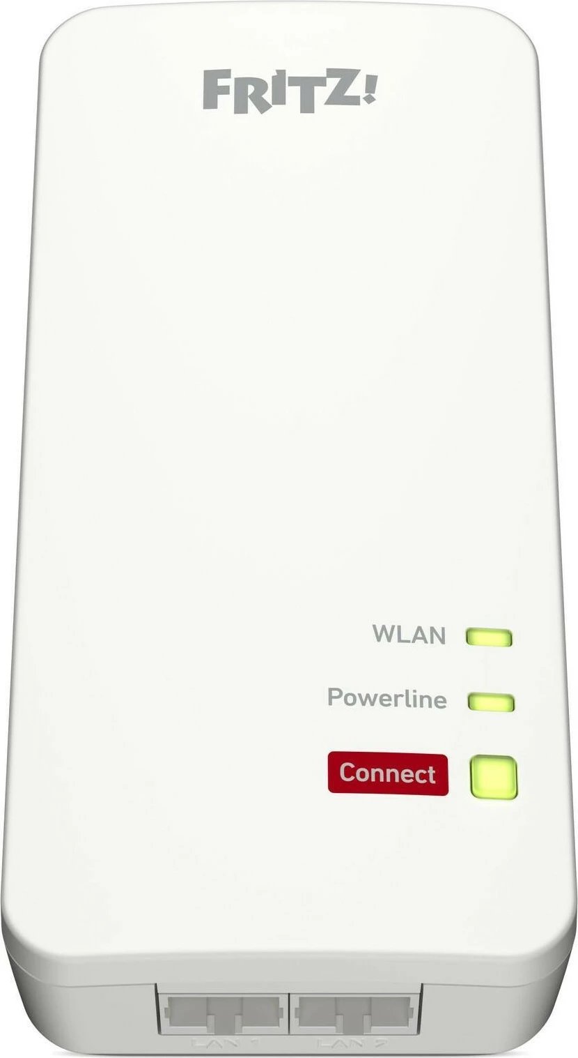 Set Powerline FRITZ!Powerline 1240 AX WLAN, 1200 Mbit/s, Ethernet Gigabit, Wi-Fi 6, Bardhë