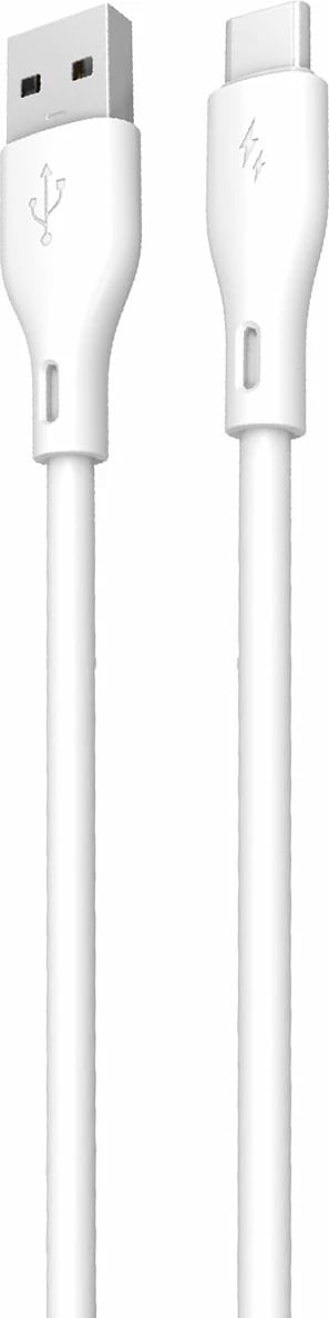 Kabllo Dudao L2T, USB në Type-C, 1m, 5A, Bardhë
