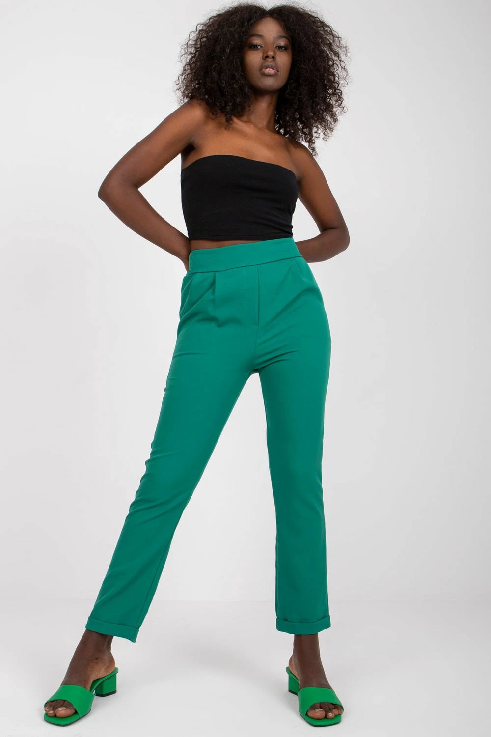 Pantallona femra Italy Moda 162538, të gjelbra