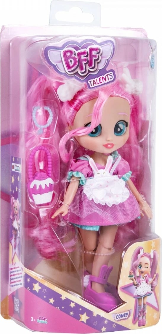 Kukull Cry Babies BFF Chef Coney, Tm Toys, 20 cm, Rozë