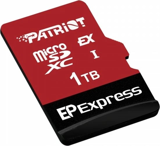 Kartë memorie microSDXC Patriot EP Express 1TB, 800/600MB/s, e kuqe