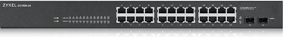 Switch Zyxel GS-1900-24 v2, 1U, i zi
