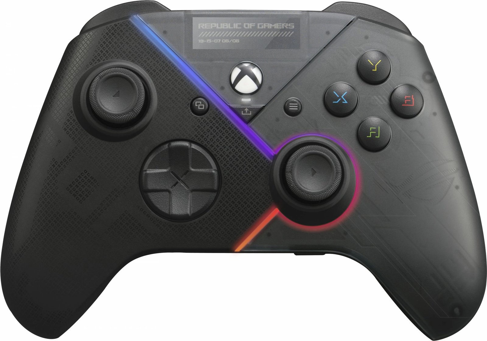 Gamepad ASUS ROG Raikiri, PC/Xbox, me kabllo, multi backlight, i zi