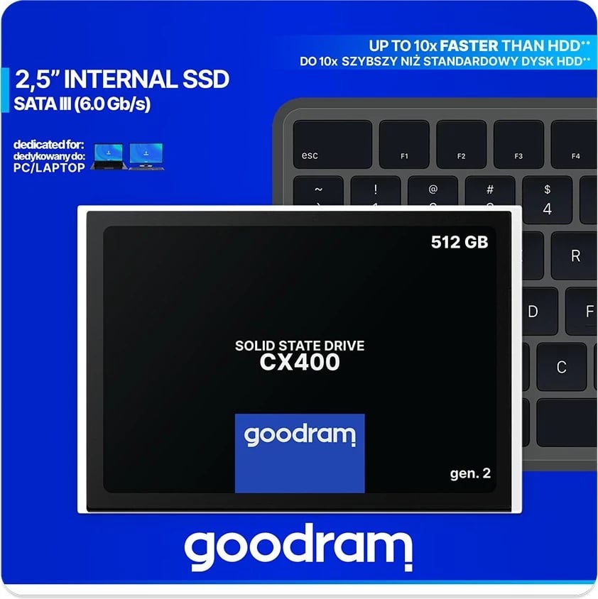 SSD Goodram CX100, 2.5'', 512GB