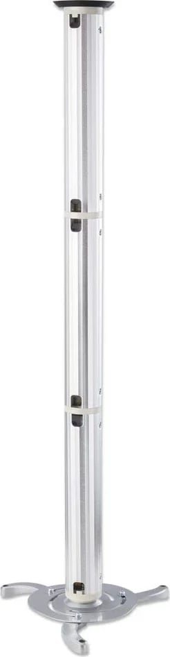 Mbajtës projektori Manhattan, montim në tavan, 13-106cm, 10kg, Argjendtë