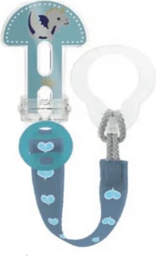 Klip për biberon MAM Brooch unisex blu