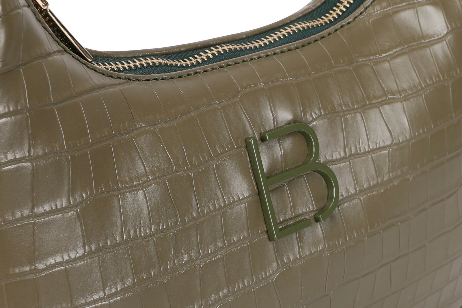 Çantë krahu ngjyrë jeshile, Croco, Lucky Bees, 265