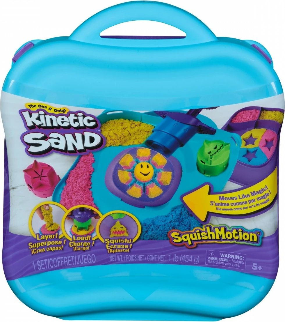 Set rërë kinetike Spin Master Kinetic Sand Moving Shapes, 3 ngjyra