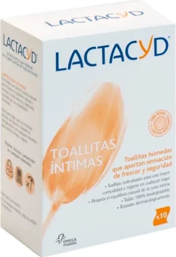 Shampon intim Lactacyd, 10 copë, unisex