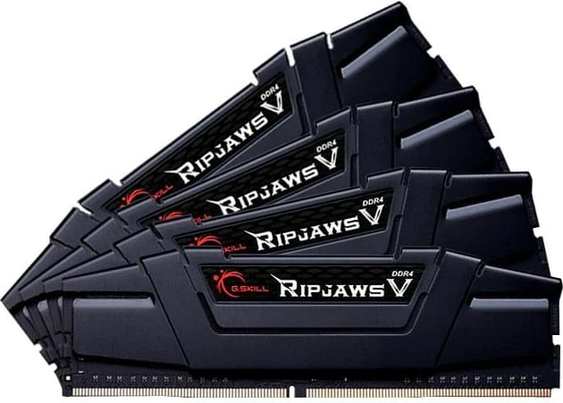 RAM Memorje G.SKILL Ripjaws V, 32GB (4x8GB), DDR4, 3200MHz, CL16, e zezë