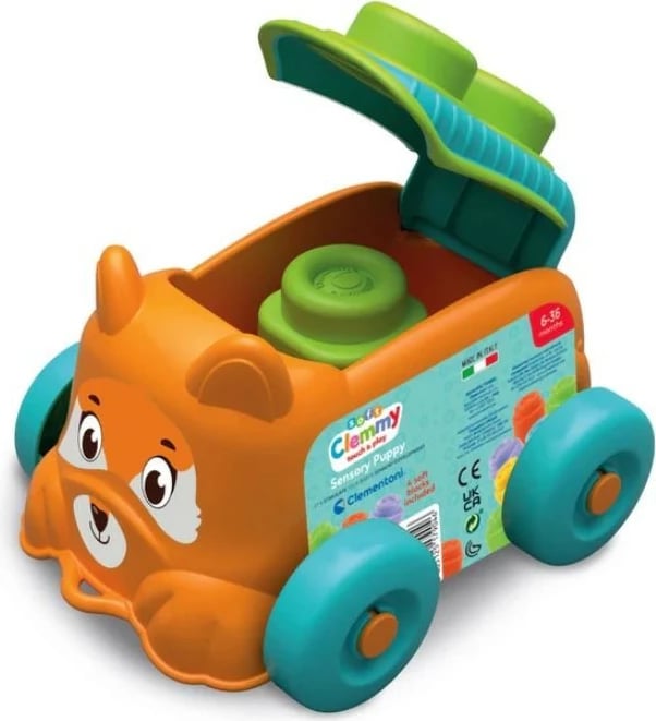Lodër edukative Clementoni Clemmy Sensory Blocks Animal, 4 blloqe të buta, për fëmijë, shumëngjyrëshe