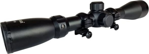 Shënjestër optike Industry Brand BEEMAN 3-9x40 me tub 1" dhe mbajtëse, e zezë