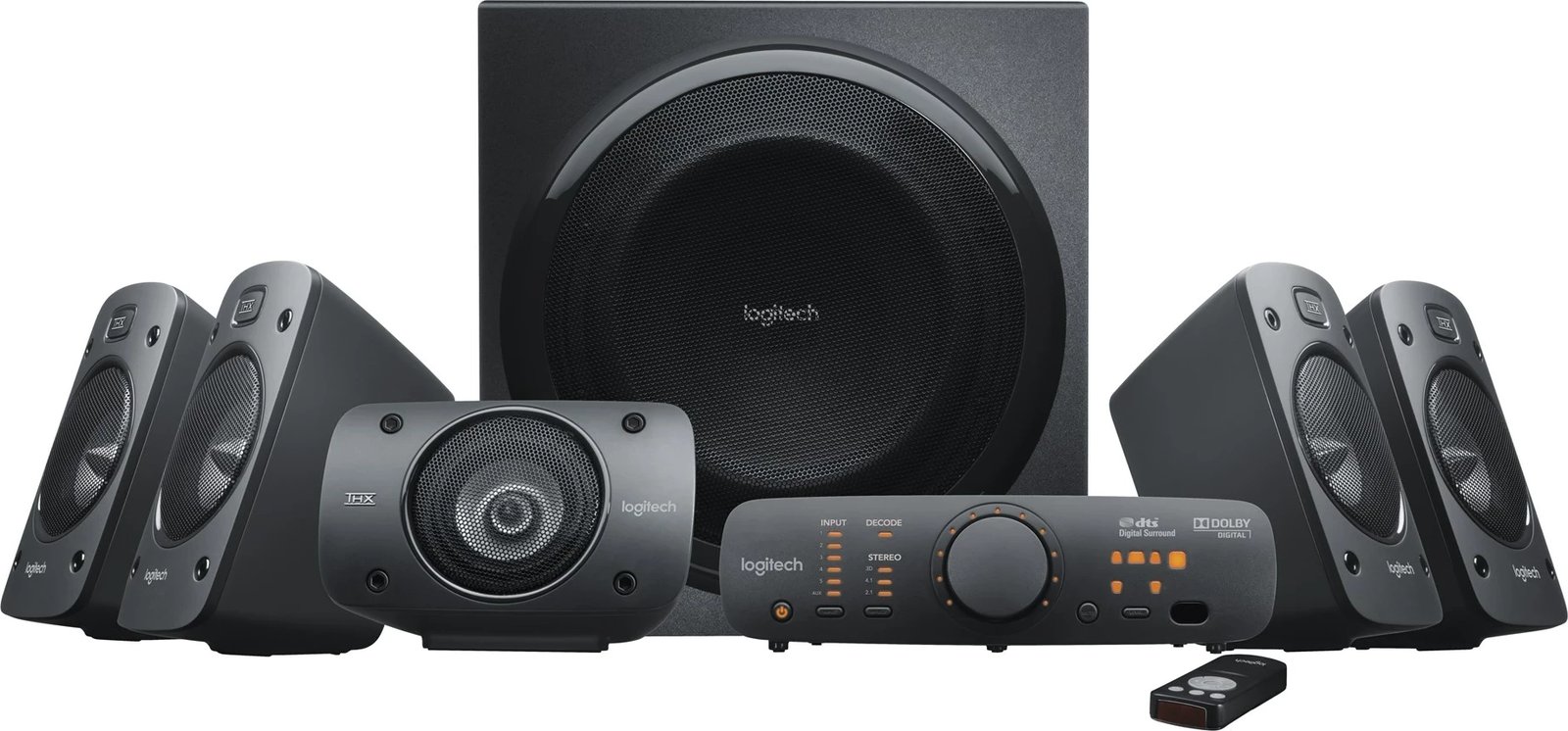 Logitech Surround Sound Speakers Z906 500 W Black 5.1 channels Logitech Surround Sound Speakers Z906 500 W Black 5.1 channels