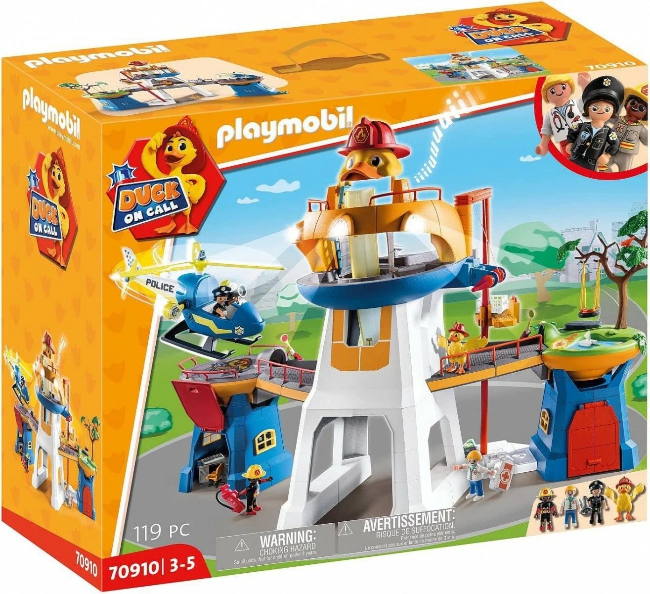 Set lodrash Playmobil Duck on Call 70910, 119 pjesë