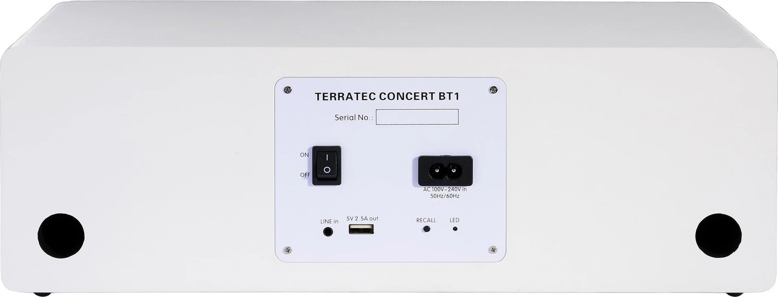 Boks stereo portabël TerraTec Concert W1, 2.0 kanale, 20W, wireless, i bardhë