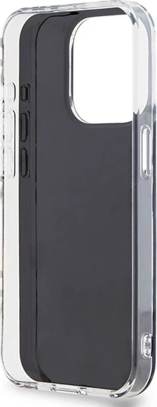 Mbështjellës DKNY IML Checkered Mono Pattern për iPhone 15 Pro Max, i zi