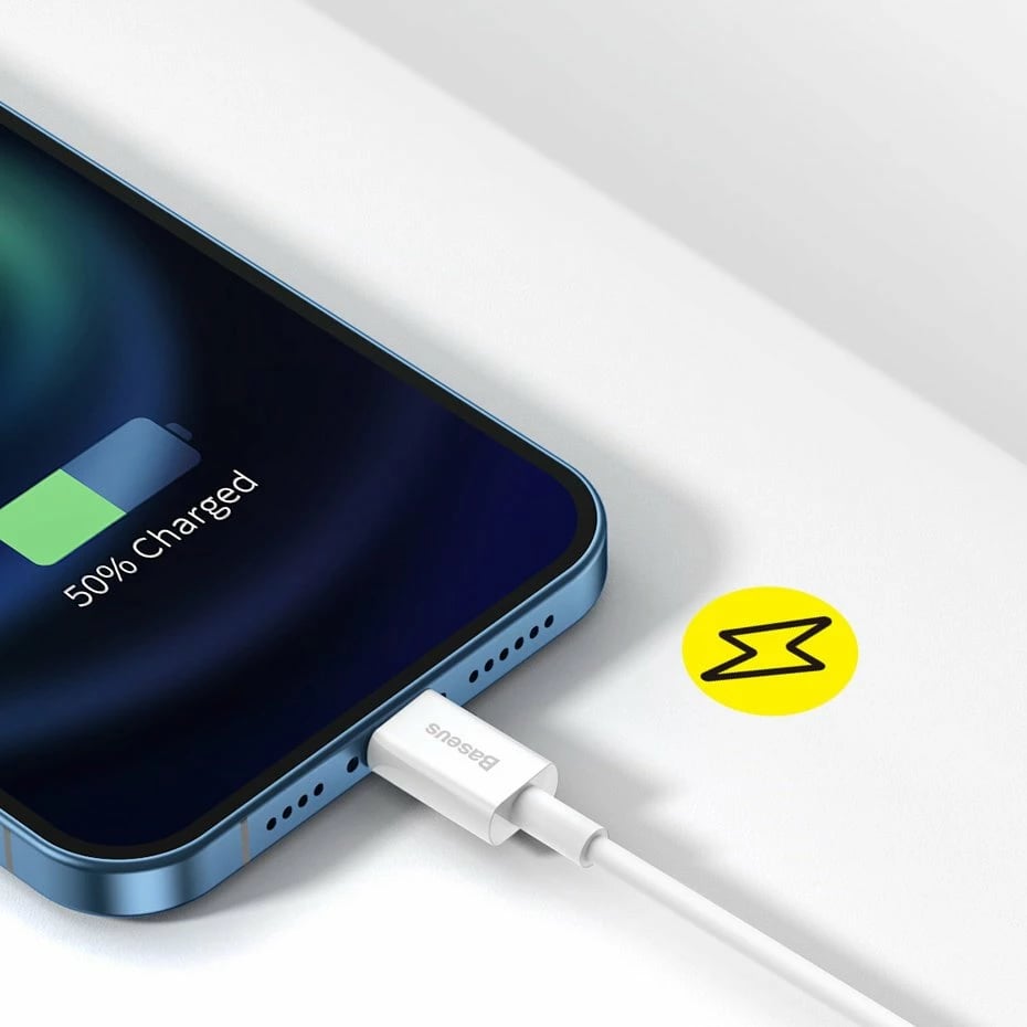 Kabllo Baseus Superior CALYS-A03 USB në Lightning, 1 m, Blu