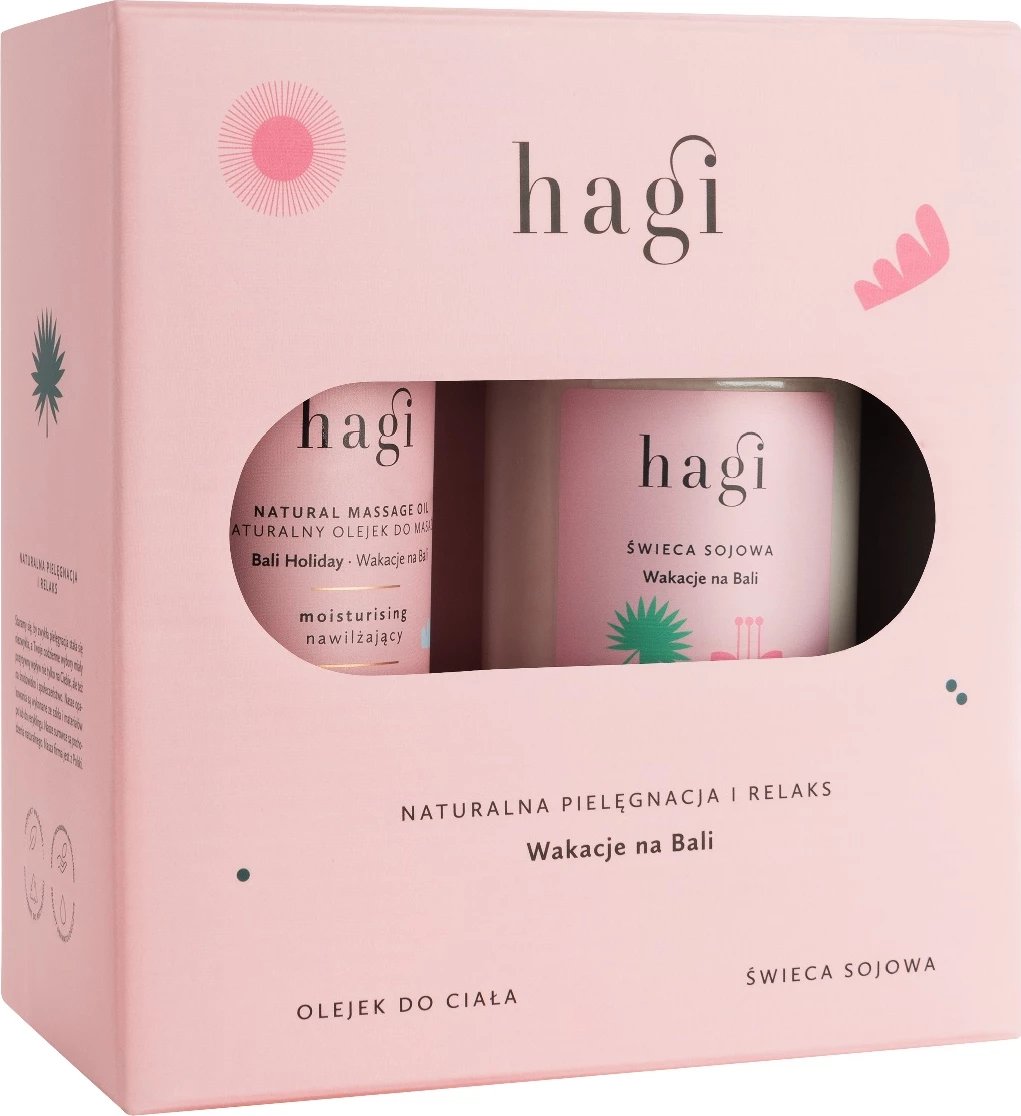 Set për trup dhe aromë Hagi Holidays in Bali për femra, 215ml + 100ml
