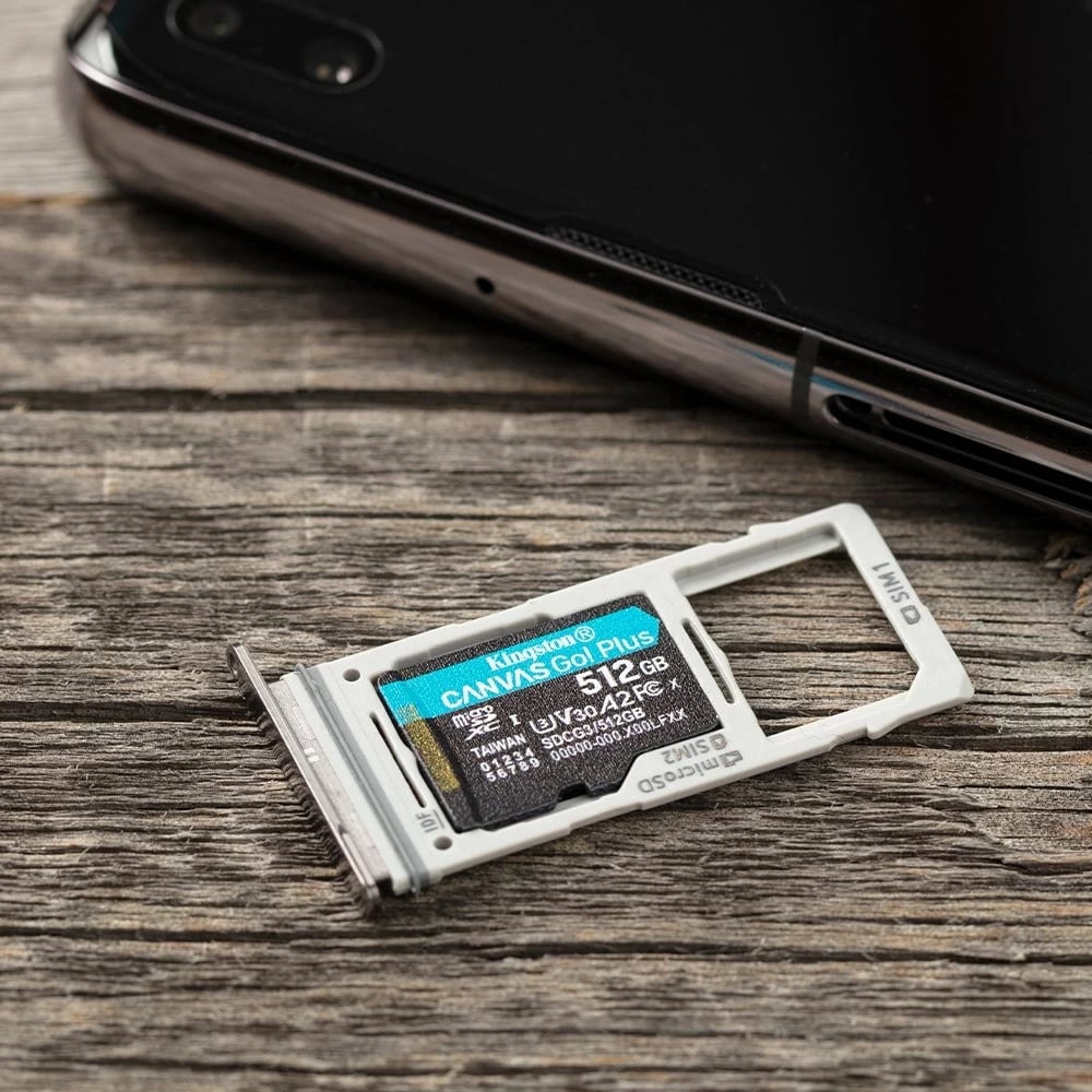 Kartelë microSDXC Kingston, 512GB Canvas Go Plus, e zezë