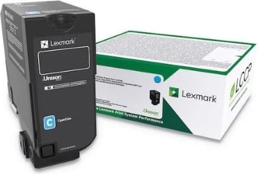 Toner Lexmark 74C2HCE, Origjinal, Cyan