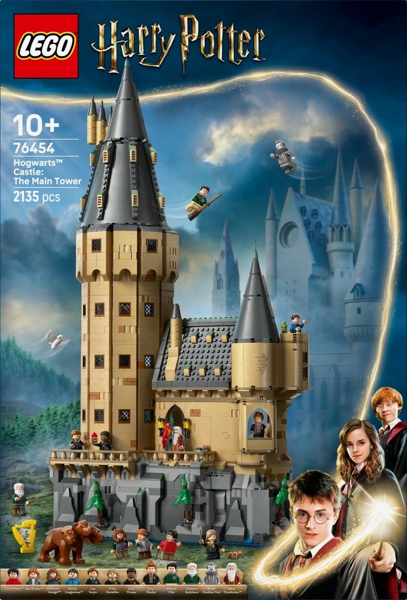 Set LEGO Harry Potter Hogwarts Castle Main Tower 76454, 2135 pjesë, ekstra i madh