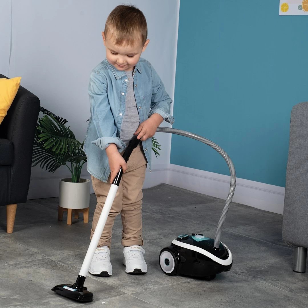 Lodër role-play Smoby 7600330217, fshesë me korent, për fëmijë, e zezë