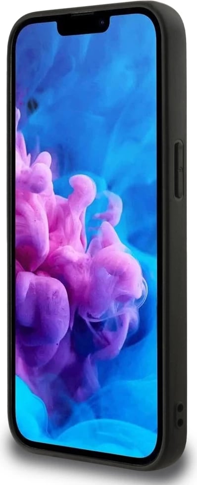 Mbështjellës Guess 4G Flowers Print MagSafe për iPhone 16e, i zi
